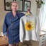 Ayçiçeği Ve Kelebekler Tasarım Sweatshirt