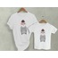 Baykuş Figürlü Tasarım Baba & Çocuk Kombin Tshirt