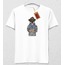 Köpek Figürlü Baba ve Çocuk Kombin Tshirt