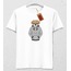Buldok Figürlü Baba ve Çocuk Tasarım Tshirt