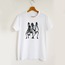 Siyah Kadın Slüetleri Tasarım Tshirt