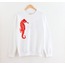 Kırmızı Deniz Atı Tasarım Sweatshirt