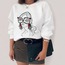 Kadın İllustrasyon Çizim Tasarım Sweatshirt