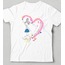 Kalp Çi̇zen Kız Tasarım Anne-kız Kombin Tshirt (adet Fiyattır)
