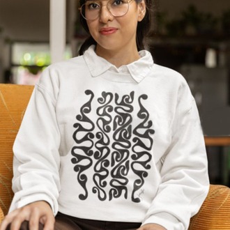 Trend Motifli Tasarım Sweatshirt