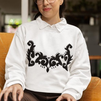 Fashion Tasarım Motifli Sweatshirt
