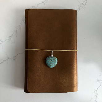 A5 Bakır Deri Defter Kılıfı