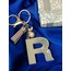Gümüş Glitterli Sedef Renkli Anahtarlık