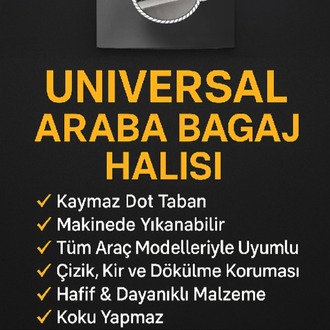 75 x 100 cm Özel Tasarım Araba Bagaj Halısı Kaymaz Makinede Yıkanabilir Bagaj Halısı