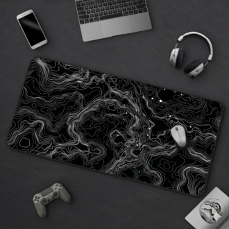 Topographic Temalı Kişiye özel tasarım gaming mousepad ile setup’inı tamamen sana özel