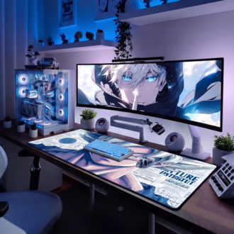 Anime Temalı Kişiye özel tasarım gaming mousepad ile setup’inı tamamen sana özel