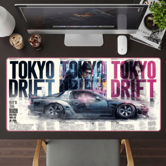 Tokyo Driftt Temalı Kişiye özel tasarım gaming mousepad ile setup’inı tamamen sana özel
