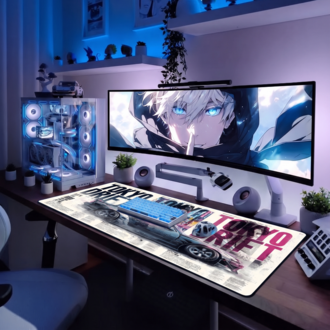 Tokyo Driftt Temalı Kişiye özel tasarım gaming mousepad ile setup’inı tamamen sana özel