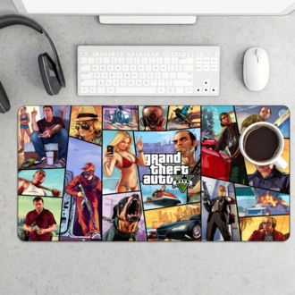 GTA Temalı Kişiye özel tasarım gaming mousepad ile setup’inı tamamen sana özel