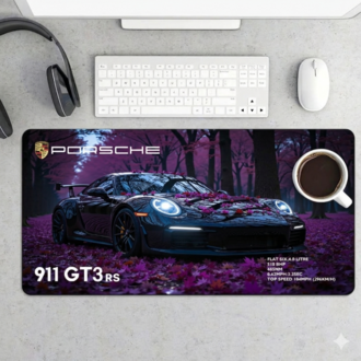 Porsche Temalı Kişiye özel tasarım gaming mousepad ile setup’inı tamamen sana özel