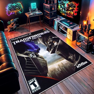 Dekoratif Kaymaz TRANSFORMERS Gamer Halı