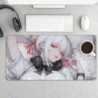 Anime Kız Temalı Kişiye özel tasarım gaming mousepad ile setup’inı tamamen sana özel
