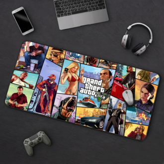 GTA Temalı Kişiye özel tasarım gaming mousepad ile setup’inı tamamen sana özel