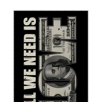 Dekoratif Kaymaz ALL WE NEED IS LOVE Gamer Halı