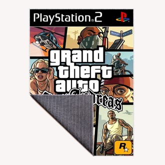 GTA San Adreas Halı 80 x 120 cm , Diğer Ölçüler İçin Varyasyon Seçebilirsiniz