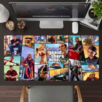 GTA Temalı Kişiye özel tasarım gaming mousepad ile setup’inı tamamen sana özel