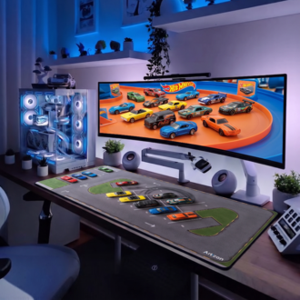 Hot Wheels Car Parking Kişiye özel tasarım gaming mousepad ile setup’inı tamamen sana özel