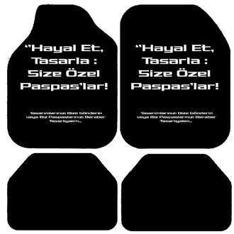 Hayal et , Tasarla , Sizel Özel Kişiselleştirilebilir Paspas