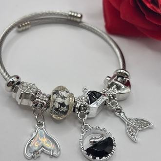 Denizkızı Masalı Çelik Charm Bileklik