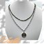 Gold Obsidyen Doğaltaş ve Rodyum Kaplama Kolye