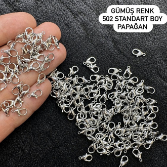 gümüş renk papağan standart boy