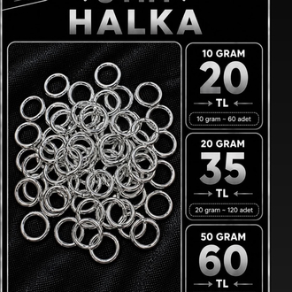 10 gram 8 mm gümüş renk halka 