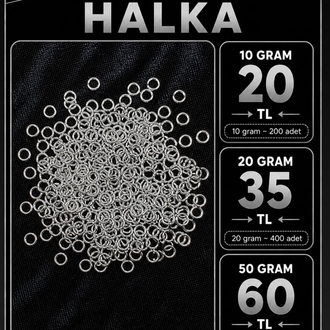 50 gram 5 mm gümüş renk halka