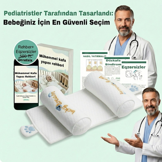 Ortopedik bebek düz kafa yastığı 