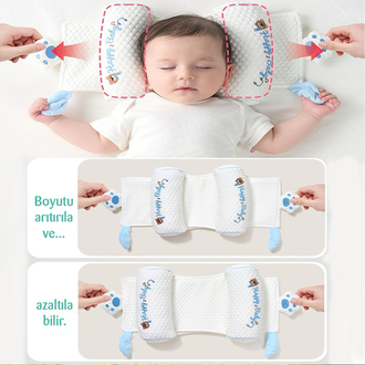 Ortopedik bebek düz kafa yastığı