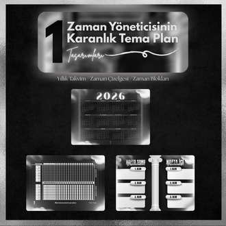 Zaman Yöneticisinin Karanlık Tema Planlama Serisi 1