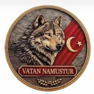 Kurt ve bayrak desenli panç 