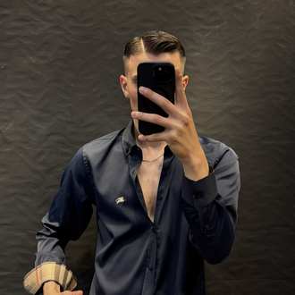 BURBERRY PREMIUM GÖMLEK (LACİVERT) İTHAL KUMAŞ