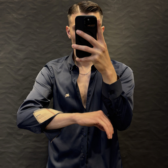 BURBERRY PREMIUM GÖMLEK (LACİVERT) İTHAL KUMAŞ