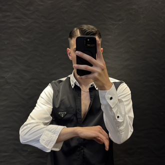 PRADA PREMIUM GÖMLEK (İTHAŞ KUMAŞ) siyah