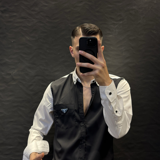 PRADA PREMIUM GÖMLEK (İTHAŞ KUMAŞ) siyah