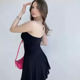 Kadın Straplez Sandy Kumaş Şortlu Prenses Etek Mini Klos Elbise- Siyah