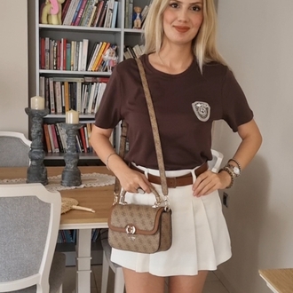 kahve rozet tişört