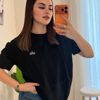 siyah allo tişört
