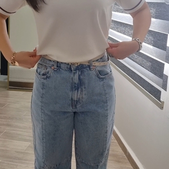 Beyaz merserize lcst bluz