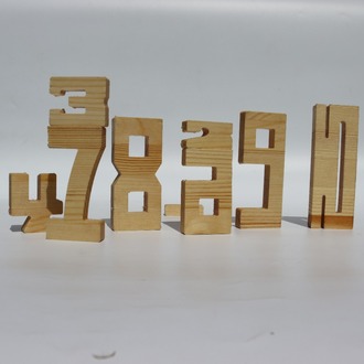 Montessori Ahşap Sayı Blokları