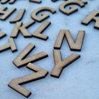 AHŞAP ALFABE SETİ (3CM)-3MM MDF 29 ADET