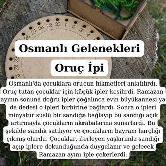 Ramazan Ayı, Oruç İpi, Çocuklara Özel Oruca Katma Oyunu