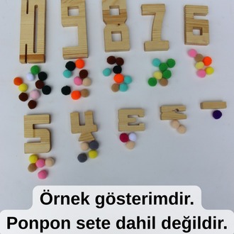 Montessori Ahşap Sayı Blokları