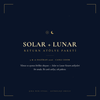 Solar + Lunar Atölye Paketi