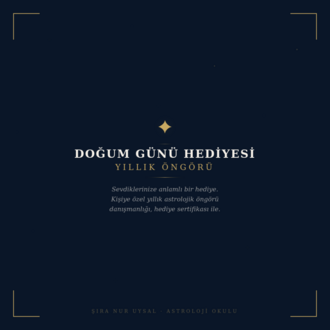 DOĞUM GÜNÜ HEDİYESİ — YILLIK ÖNGÖRÜ
